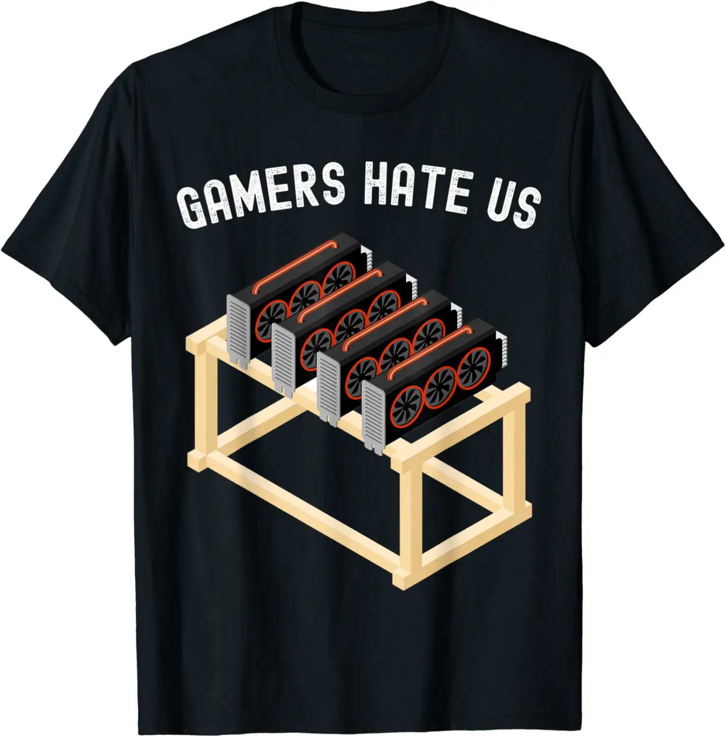 Gamers Hate Us Crypto Shirt Miner Gear Cryptocurrency T-Shirt - Autumnsc Shop 86B08ZW6JZVJ