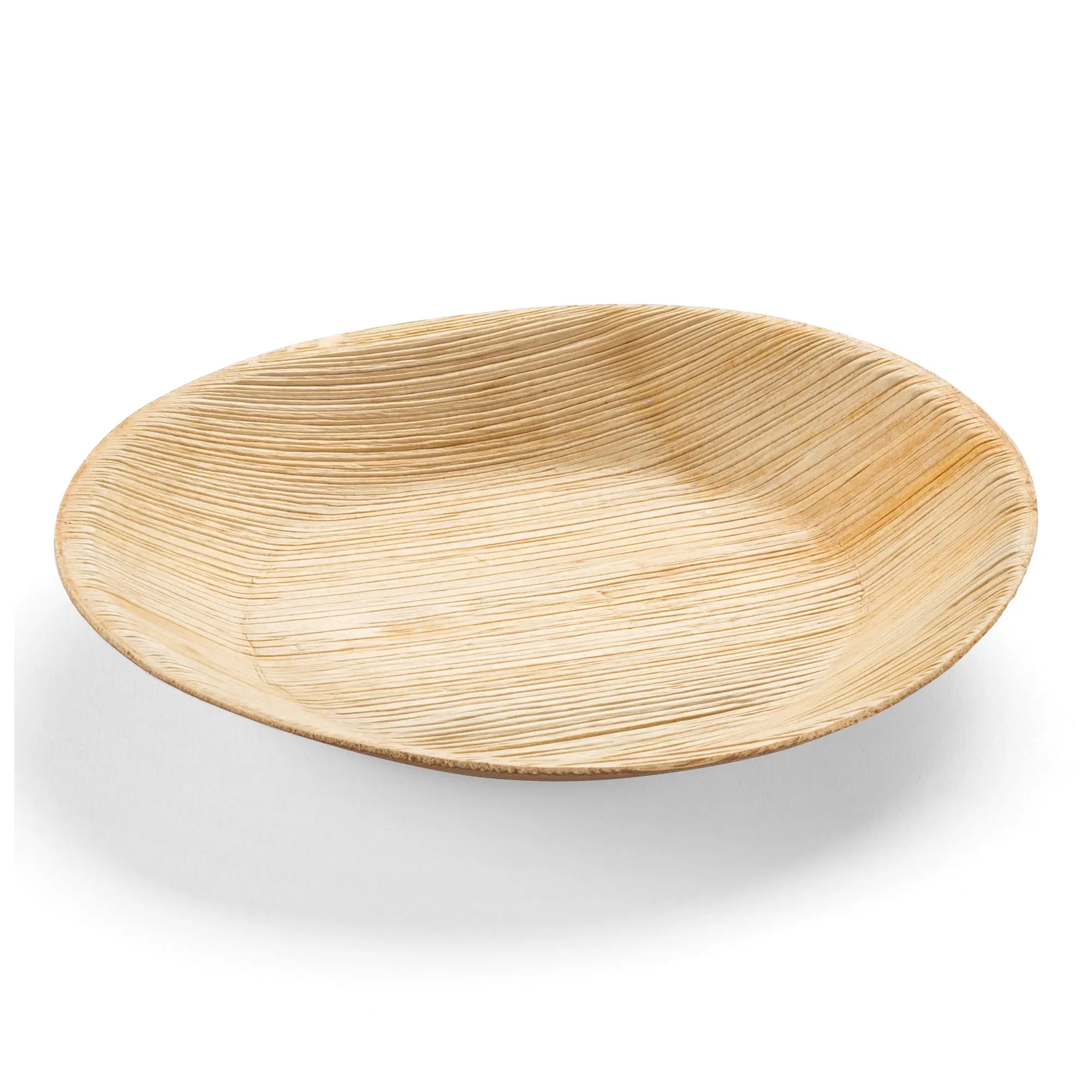 Round Palm Leaf Eco Friendly Disposable Salad Plates (7")
