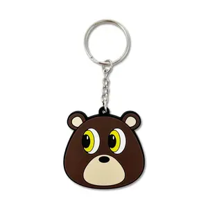 Late Reg Bear Face Keychain