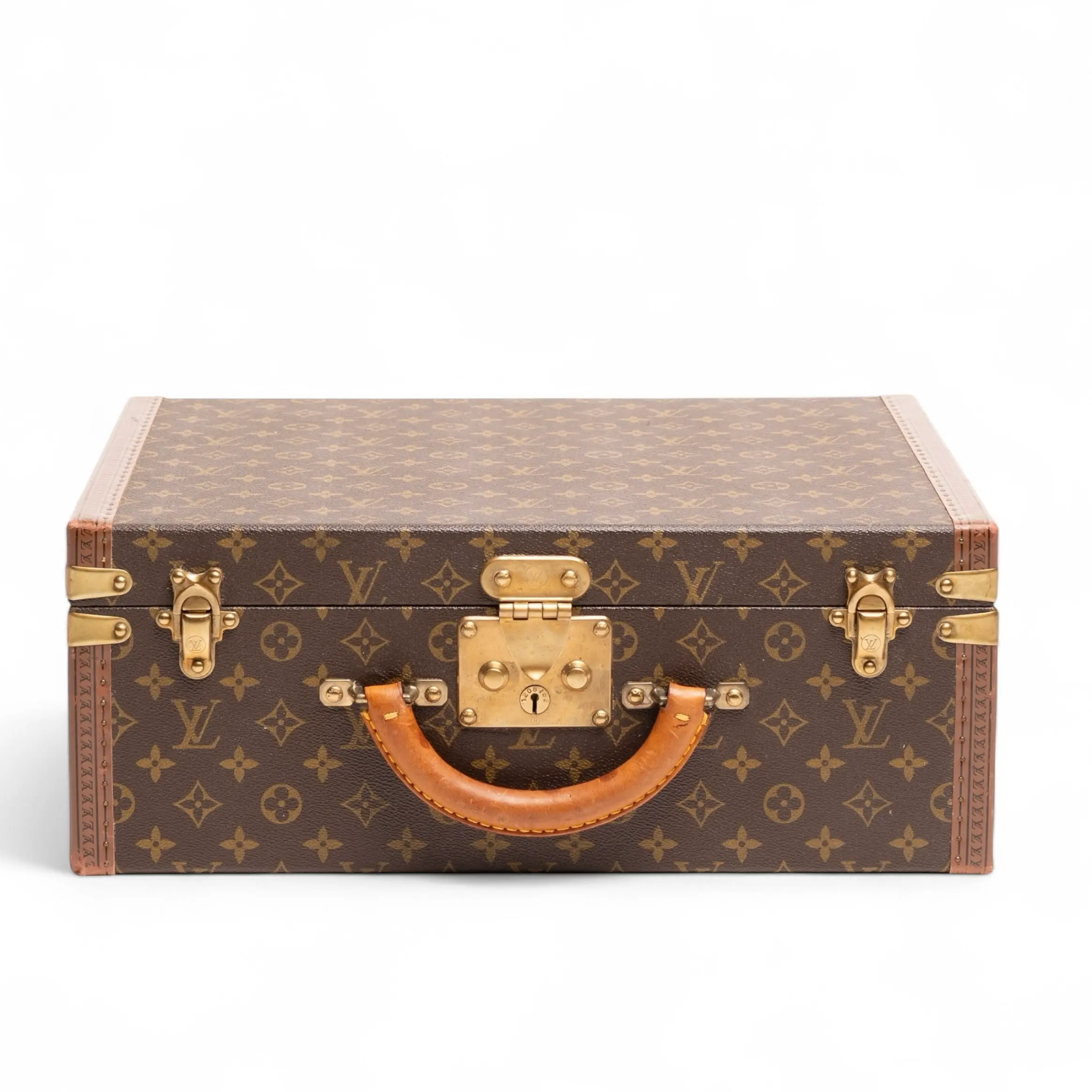 Pre-owned Louis Vuitton Coated canvas Professional & Technology Bags Vintage President's Briefcase Trunk, Case