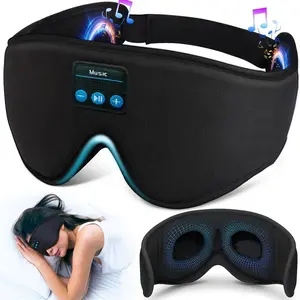 One wireless headband sleep mask with Bluetooth 5.2 headphones, the best music sleep mask, 3D Smart Sleep Mask suitable for both men and women, with Type-C charging cable.