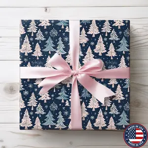 Wrapping Paper Rolls, Midnight Mistletoe Magic Design, Dark Academia Sugar Plum Fairytale Gift Wrap, Elegant Holiday Gifting, Winter Wedding