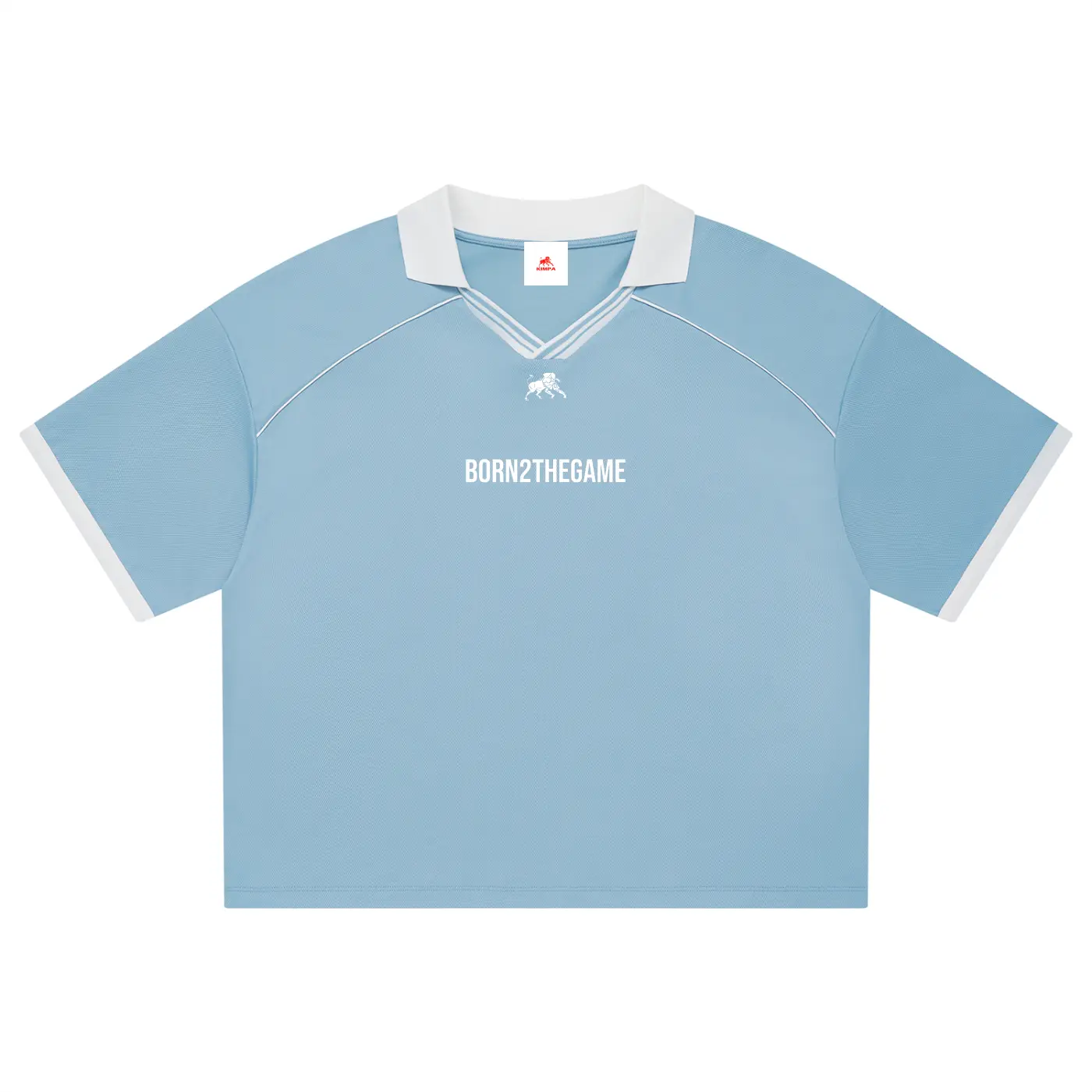 Unisex Collared Piping Boxy Soccer Jersey
