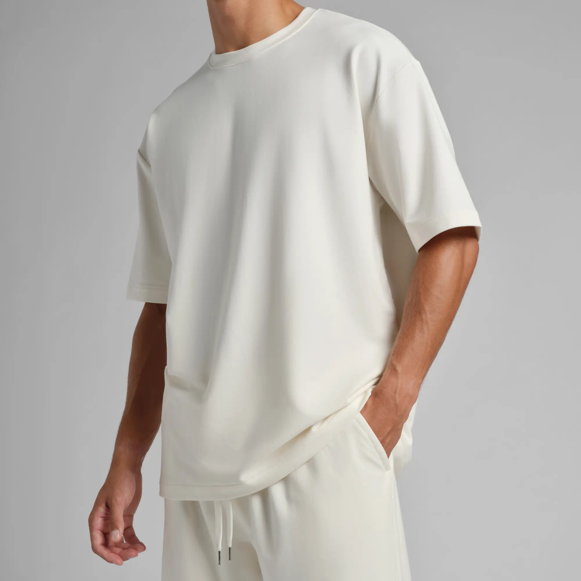 Comfrt | Luxe Terry Tee | Men's Micro French Terry Oversized T-Shirt Fabric Top