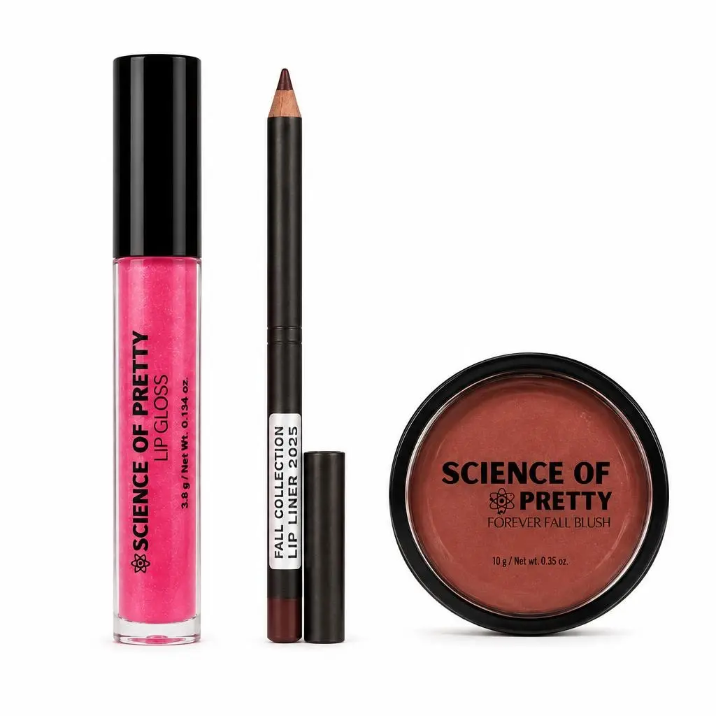 Fall 2025 Revamp Bundle | Fall Forever Blush | Fall Forever Lipliner | Fall Forever Bubblegum Gloss