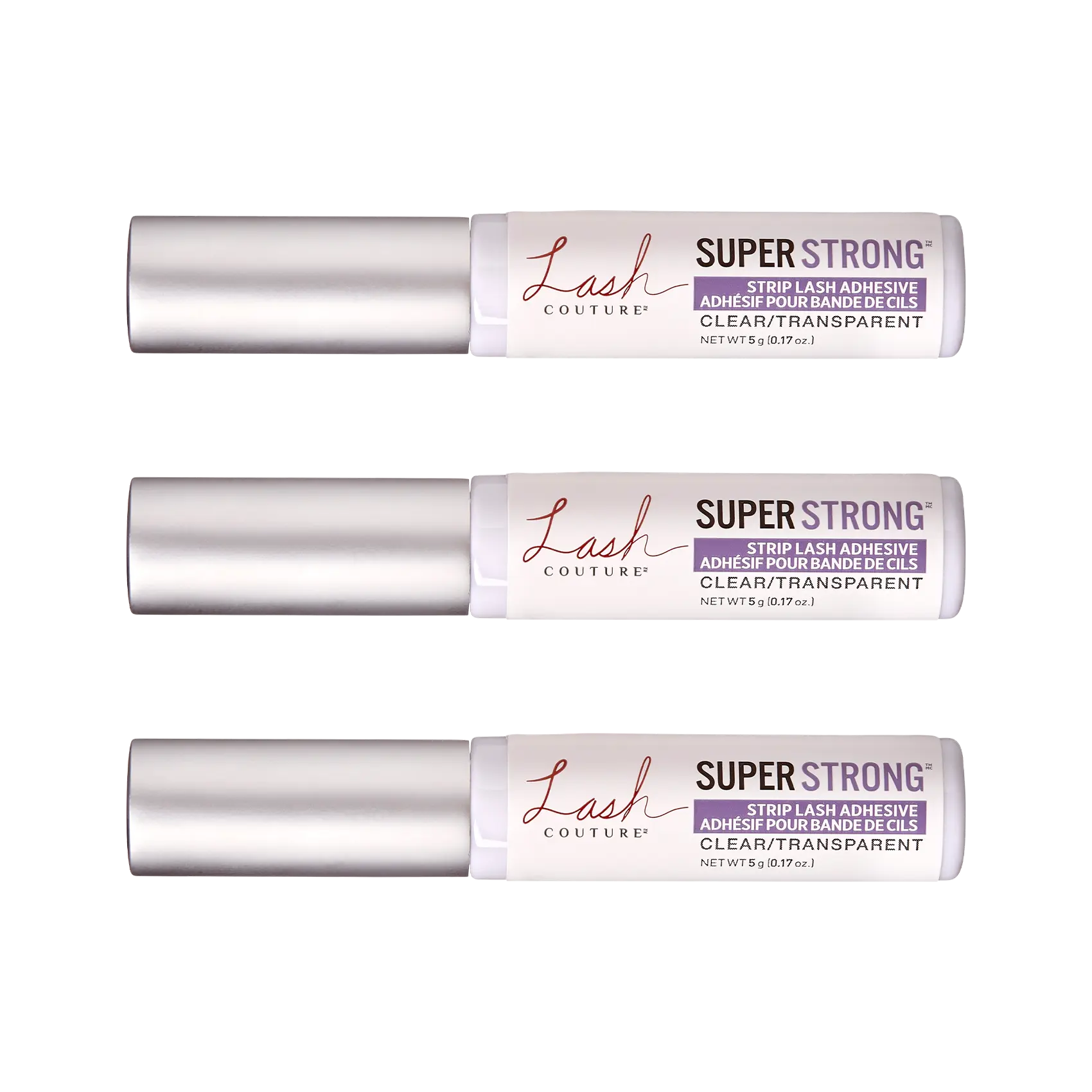 KISS Lash Couture Strip Lash Adhesive Clear - 3-Pack Bundle