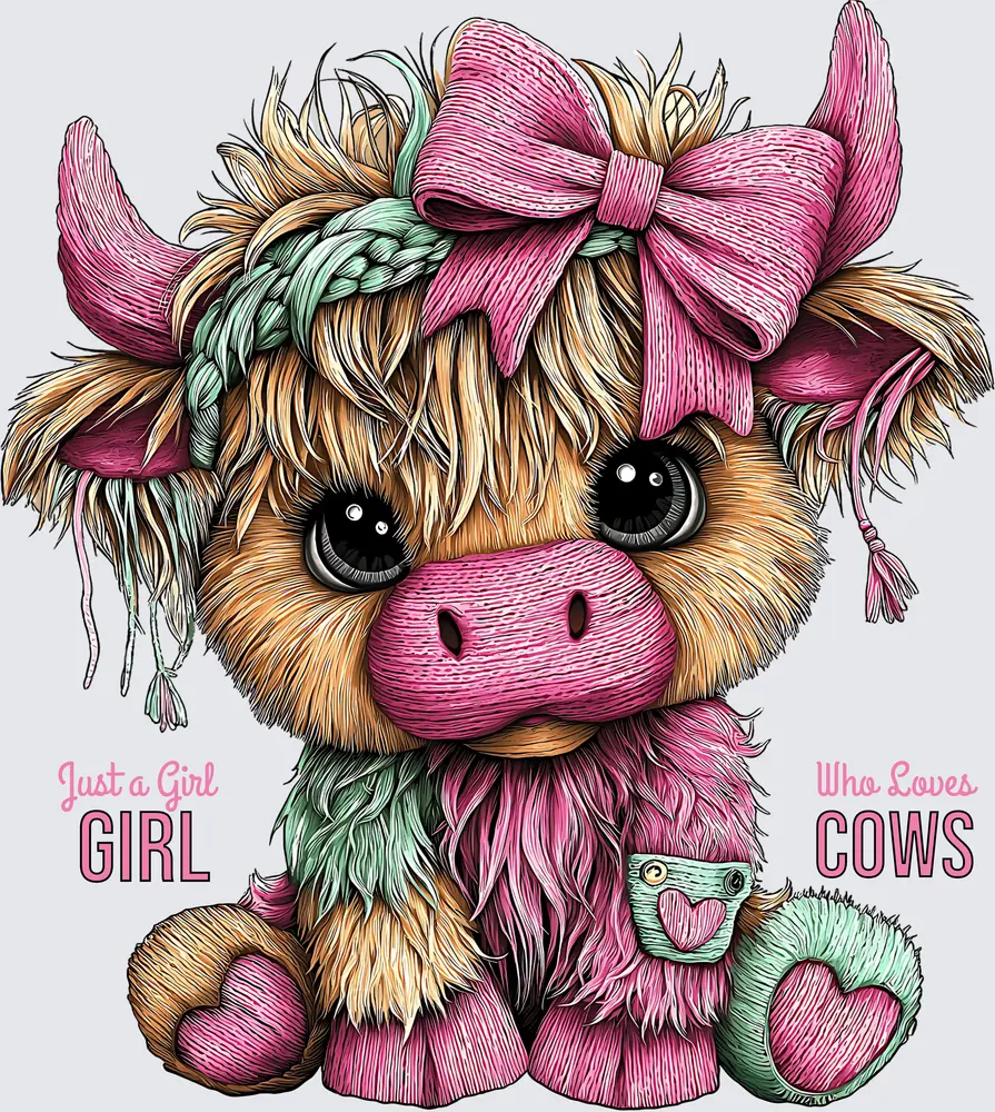 Highland just a girl love cows