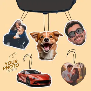 Tailored Items: Custom Air Fresheners, Aromatic Car Charms Featuring Photos on Both Sides, Hanging Air Fresheners with Images, Car Interior Accessory Pendant, Ideal Gift for Men, Women, Partners, Family, And Friends - Suitable for Car, Bedroom