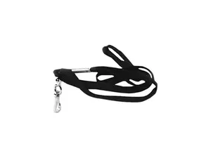 Advantus 75424 Deluxe Lanyards, J-Hook Style, 36" Long, Black, 24/Box