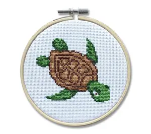 Spot Colors Sea Turtle Counted Cross Stitch Kit