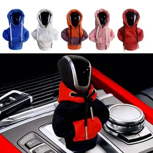 Car Decoration Gear Shift Knob Hoodie Poleron Change Speed Lever Sweatshirt Car Gear Shift Cover Hoodie Car Gearbox Hood For Car Gear Lever mixed color cool car accesories bling part universal mount funny hat leather arm rest armrest cover crochet desktop