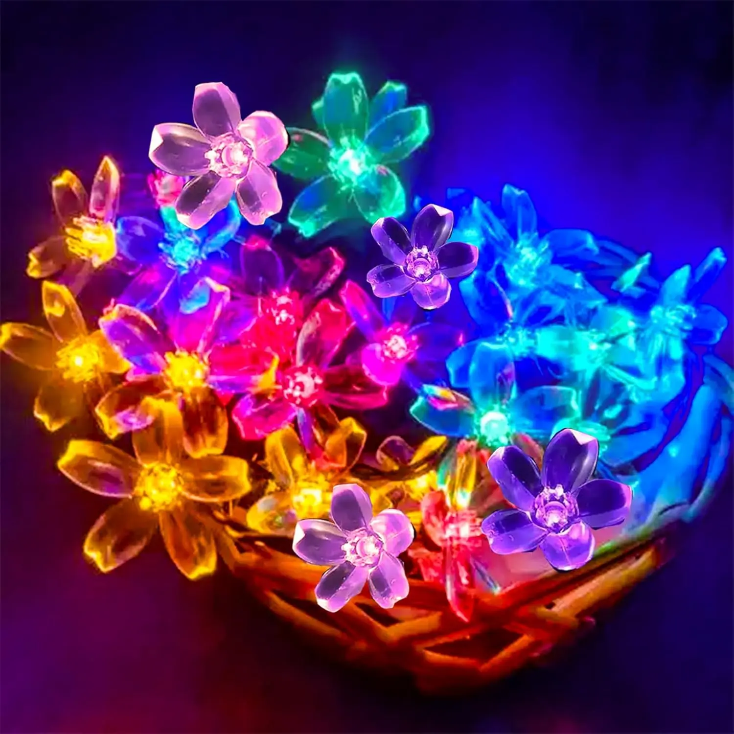 Chunting Color-Changing Pink Fairy Lights - 3m (9.84ft) 30 LED, 8ft Lead Line, Battery-Operated (Batteries Included), USB Plug-In, 8 Timer Modes, Waterproof Mood Lighting for Bedroom, Christmas Decor