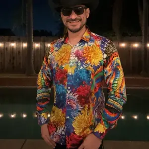 Viper Rhinestone Long Sleeve Shirt (Slimfit)
