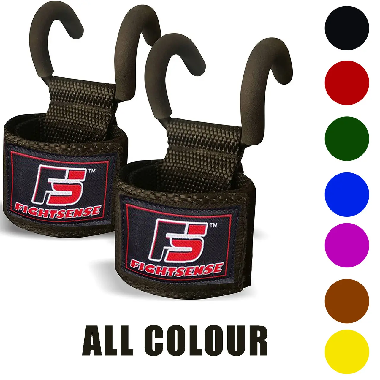 FIGHTSENSE Weightlifting Hooks for Better Grip & Support