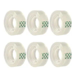 Transparent Adhesive Strip Tape Refills, 6 Rolls, 3/4 in x 1000 in, 1 in Core for Office, Home (Tools & Hardware, Adhesives, Tapes & Sealers)