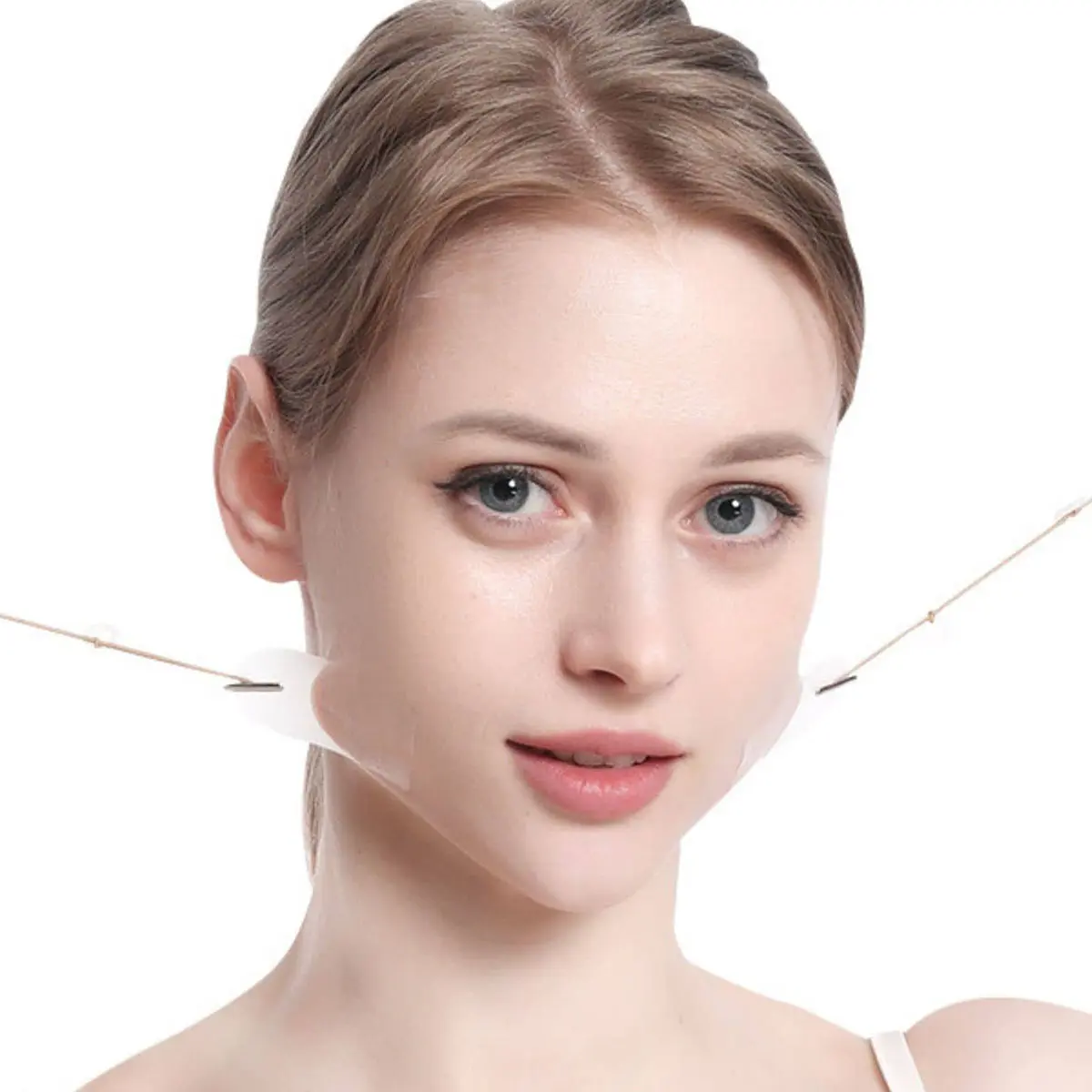 18 V Line Patches + 4pcs Pull Ropes Facial Lifting Tape, Invisible Transparent Face Lift Stickers, Instant V Shape Lift, Reduce Sagging in Minutes, Beauty Tools, Self Care Tools
