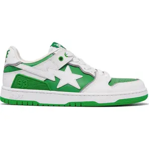 A Bathing Ape Sk8 Sta #1 Ostrich Pack White Green (men) by StockX