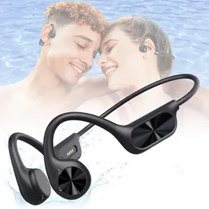 Bone Conduction Swimming Headphones, Bluetooth-compatible 5.4 Compatibility, Ipx8 Waterproof, 32GB Memory for Running and Swimming