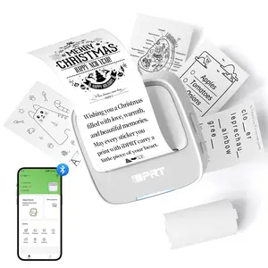 Mini 2.2" Bluetooth Thermal Pocket Printer, Inkless Portable Printer for Study Notes, Photos, Memos, Lists, Gifts, Journals