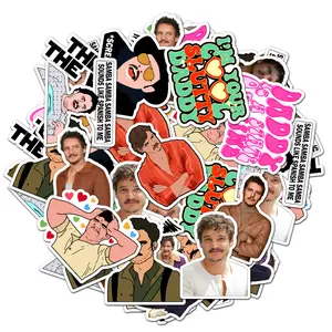Pedro Pascal Pack 20 PCS Sticker, Movie character Cartoon Decal, Funny Stickers Decorative for kid Laptop PC Wall Bottle Book Stickers