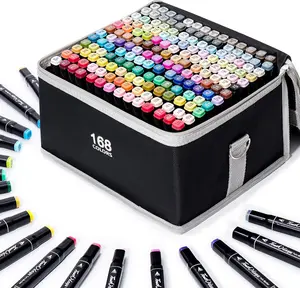 Dual Tip Paint Marker Set 262 168 120 PCS Fine and Brush Pens for Stone Wood Canvas Ceramic Metal Glass Rock Painting and DIY Crafts Perfect Easter Gifts Durable and Long Lasting Markers