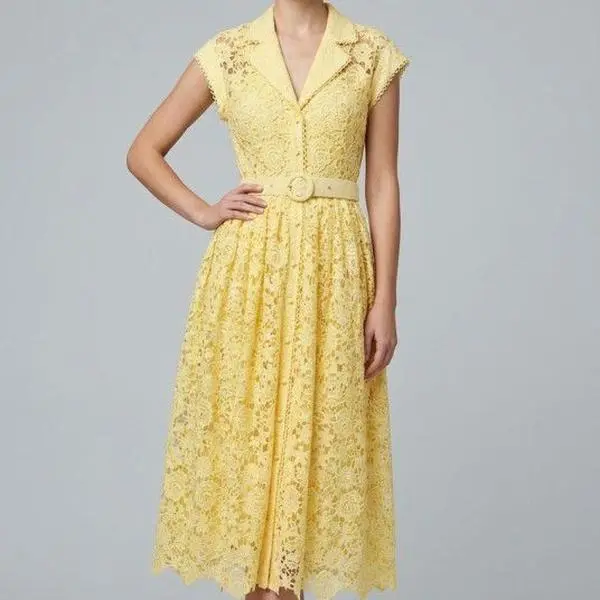 woman in yellow dress - TikTok Shop