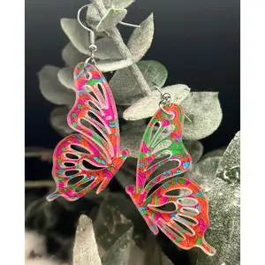 Colorful Butterfly Acrylic Earrings