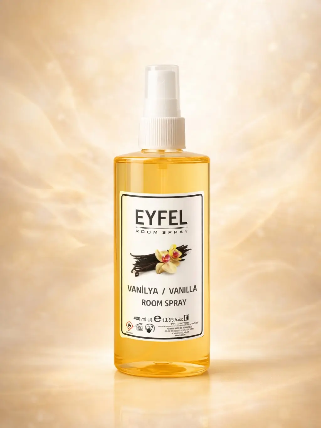 EYFEL Vanilla Scented Room Spray, 400ml/13.52fl oz - Long-Lasting Home Fragrance Air Freshener Spray for Bedroom, Living Room - Warm Sweet Vanilla Aroma
