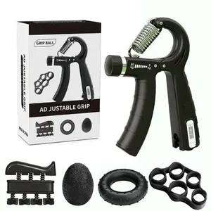 5-in-1 Hand Grip Strengthener Kit (5-60kg) – Adjustable Resistance Gripper, Finger Exerciser, Grip Ring, Stress Ball & Wrist Trainer – Perfect for Athletes, Home Gym & Boyfriend Gift