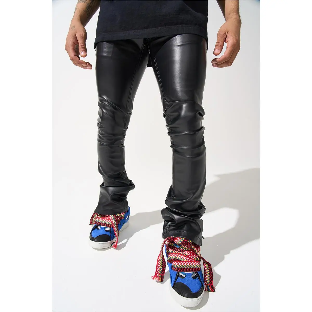 SERENEDE Stone Stacked Jeans (BLACK)