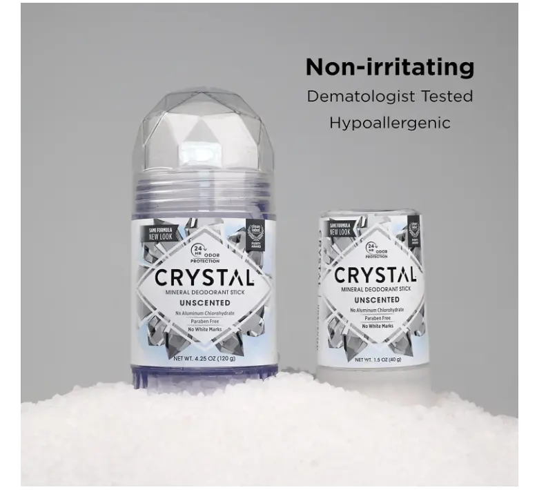 CRYSTAL Deodorant Stick (30003), Unscented, 4.25 Ounce