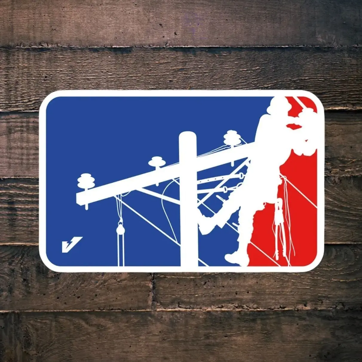 Major League Lineman Sticker, LINEMAN Hard Hat Sticker, Gift for Electrician, Decals for Hard Hat- Cars, Trucks, Laptops, Coolers, Toolboxes, Windows & More Waterproof Vinyl Sticker