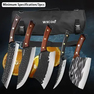 3/6PCS Professional Chef Knife Sharp Santoku Utility Knife Multipurpose Kitchen Knife for Cooking Sashimi Fish Beef Vegetable