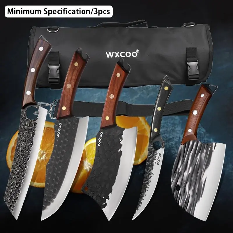 3/6PCS Professional Chef Knife Sharp Santoku Utility Knife Multipurpose Kitchen Knife for Cooking Sashimi Fish Beef Vegetable