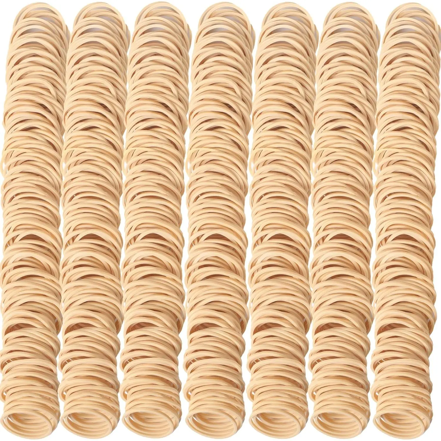 Rubber Bands Size #10 Beige 760 count Approximately 0.42 lb 1 inch Light Brown #10 Elastic Rubber Bands for Office Supplies