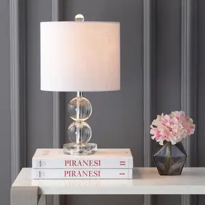 JONATHAN Y Brooklyn Crystal LED Table Lamp , for bedroom, living room, foyer, hallways, dining room, dorms