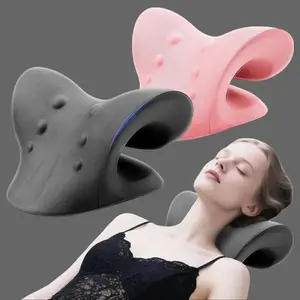 HSECOYAY Cervical Massage Pillow Portable Gravity Acupressure Neck Correction Neck Support Sleep Repair Traction Pillow Body Care Therapy
