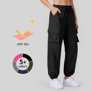 JEKAOYI High Waist Drawstring Lightweight Water Resistant Cargo Joggers with Pockets #TikTokShopSpringGlowUp summerwins