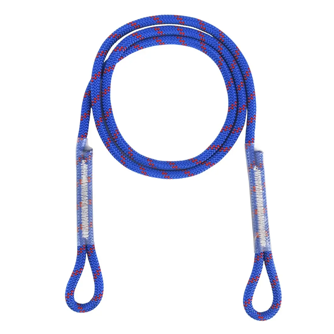 NEWDOAR Static Rope, 8mm Double Braid Cord with Pre-Sewn Loops, High Strength 25kN for Rock Climbing and Arborist Work - 36in, Firmness, Mountaineering, Nylon, 48In, Caving, 8 Mm