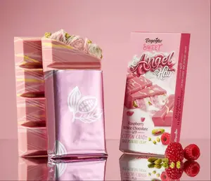 Beyoglu Angel Hair Raspberry Chocolate Bar with Pistachio & Cotton Candy 170g