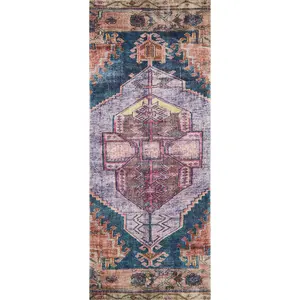 Loloi II Fiona B20341 Purple Multi 0 Power Loomed Rug