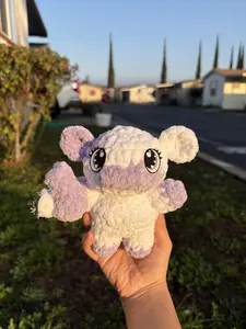 Handmade crochet HI cow