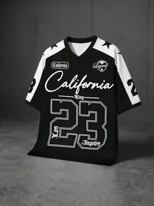 Men’s California 23 Basketball Jersey | Breathable Mesh Athleisure Tee for Gym, Streetwear & Casual Outings, All-Day Comfort, Lightweight Functional Top, One-Style Multiple Ways to Wear Y2K, Sports Tops