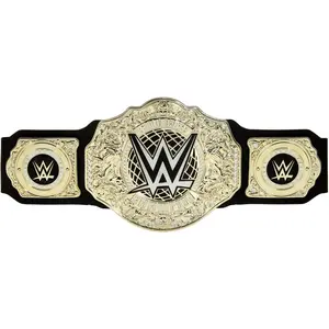 World Heavyweight Championship Role-Play Belt - Leather-Like Costume Piece, 3+ Feet Long with One-Time Adjustment Wrestling Gear Wrestling Attire Menswear Clothes