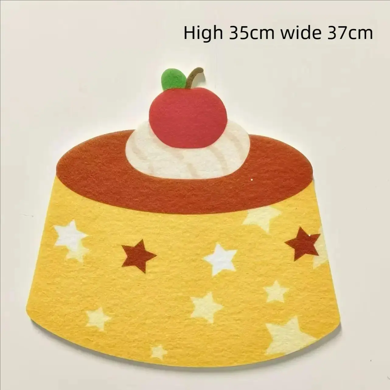 New Pudding Egg Pine Cartoon Felt Cork Board Photo Message Board Wall Dormitory Punch-free Wall Room Decoration Cute Gift 2025