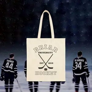 Briar University Hockey Tote Bag, Elle Kennedy Books/BRIAR merch/booktok/hockey smut/hockey romance/garret graham/briar jersey