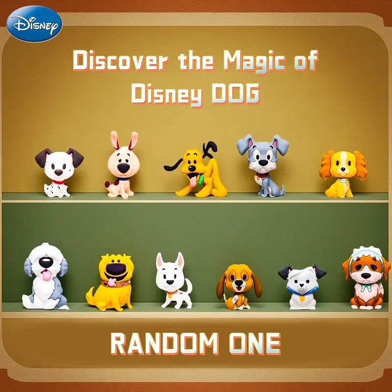 1PC Disney Officially Licensed Authentic Disney Pups Blind Bag Surprise Keychain Adorable Cartoon Ornament Unique Characters for Christmas Holiday Party Decor Gif Keychain Collectibles