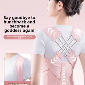 Invisible Adjustable Posture Shoulder Corrector Belt – Adult Posture Tool, Breathable Open-Shoulder Anti-Hunchback Trainer for Fitness & Ab Training