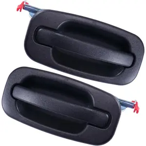 Rear Left Drive & Right Passenger Side Door Handles For 1999-2007 Silverado,Suburban,Tahoe,Avalanche,Sierra,Yukon,Escalade,Replaces 15721572, 15721571 Outside Handle