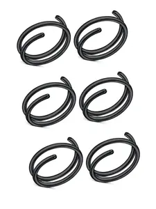 Stainless Steel Simple Nose Rings, 6pcs Casual Punk Style Hoop Nose Ring, Trendy Minimalist Nose Piercing Jewelry, Matching Body Jewelry for Men & Women